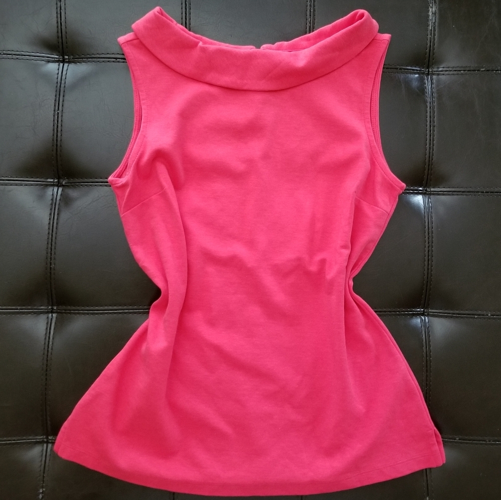 ❗Talbots Jackie Kennedy Style Pink Cowel Neck Top Petite❗